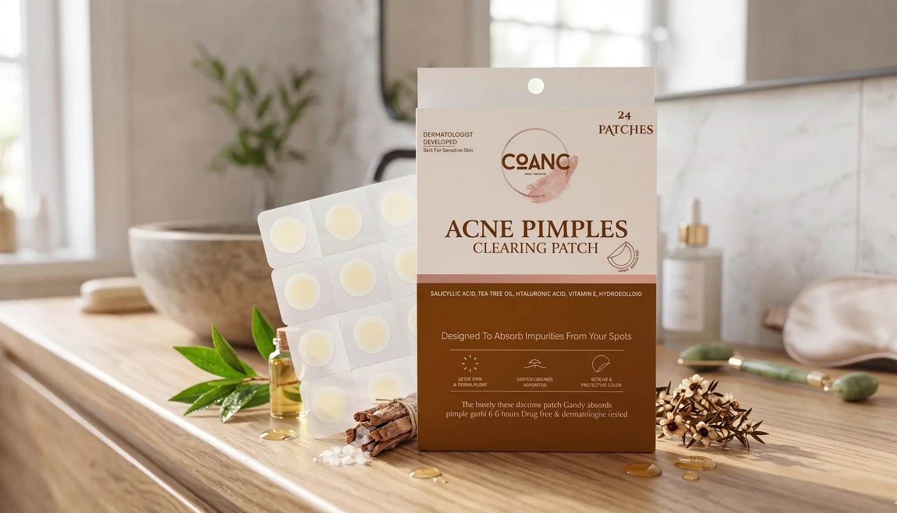 COANC Pimple Patches Extra Small Daytime Hydrocolloid
